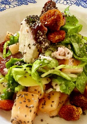 ゴールデンベリー＆チアのメロンサラダ-レシピのメイン写真