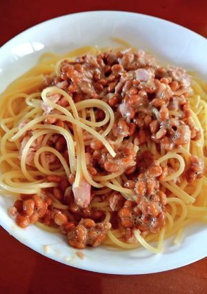 納豆とツナのパスタ-レシピのメイン写真