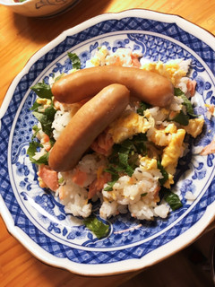 鮭とシソと卵の混ぜご飯-レシピのメイン写真