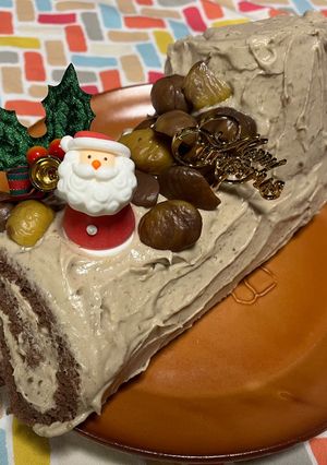 超簡単☆チョコモンブランノエル♪♪-レシピのメイン写真