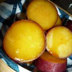 A picture of さつまいもの甘煮.