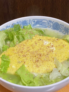 サッポロ一番塩ラーメン・オムレツ乗せ-レシピのメイン写真