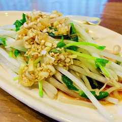 รูปของ 豆苗もやし炒め☆香味ダレ