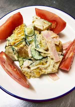 焼きカボチャのデリ風サラダ-レシピのメイン写真