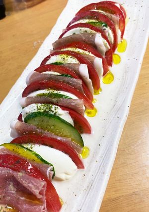 生ハムとトマトのカプレーゼ-レシピのメイン写真