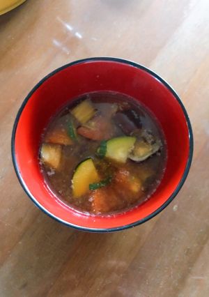 夏野菜の味噌汁-レシピのメイン写真