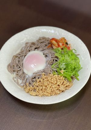 冷やし豆乳ぶっ掛け蕎麦♪-レシピのメイン写真