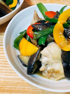 鶏となすの甘辛煮-レシピのメイン写真
