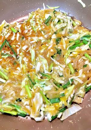 キャベツとネギのもちもち焼き-レシピのメイン写真