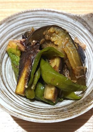 レンジ6分★ナスとピーマンの煮浸し風-レシピのメイン写真
