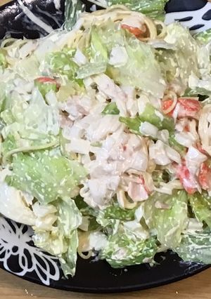 サラスパを消費!マヨサラダ-レシピのメイン写真
