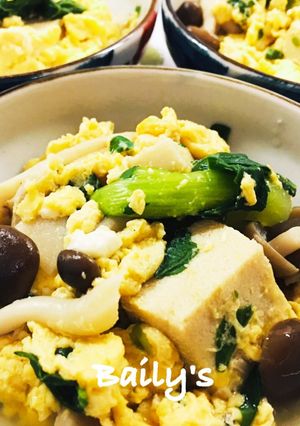 レシピ投稿祭　高野豆腐とお野菜の卵とじ-レシピのメイン写真
