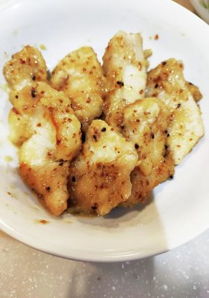 キウイ✕鶏胸肉でハニーマスタード風チキン-レシピのメイン写真