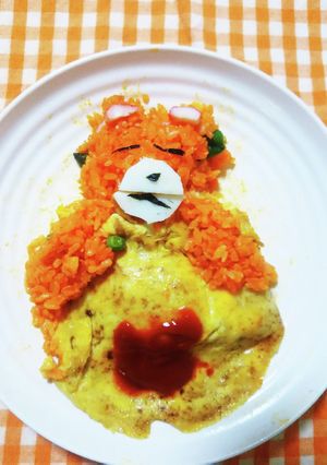 おやぢ的 熊さんオムライス（過去作）-レシピのメイン写真