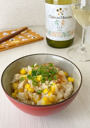 とうもろこしと鶏肉の炊き込みごはん-レシピのメイン写真