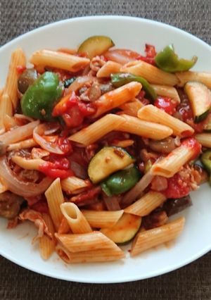 ショートパスタのラタトゥイユ-レシピのメイン写真