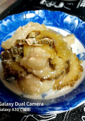 ゴーヤとへちまの味噌炒める-レシピのメイン写真