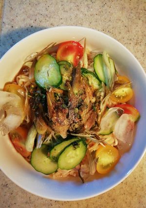 ＃冷やしサッポロ一番　夏野菜-レシピのメイン写真