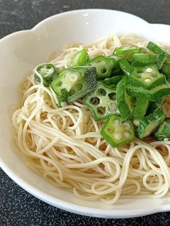 かんたん!オクラそうめん-レシピのメイン写真