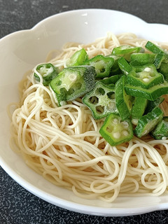 かんたん!オクラそうめん-レシピのメイン写真