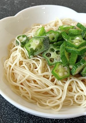 かんたん！オクラそうめん-レシピのメイン写真