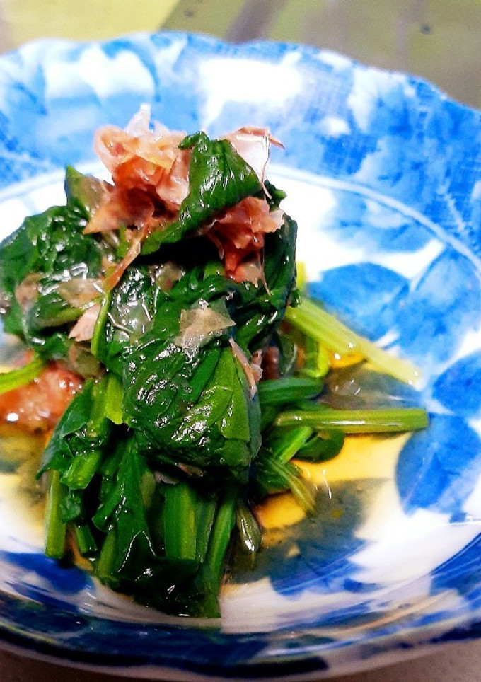 ほうれん草のめんつゆ漬け-レシピのメイン写真