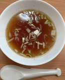 中華屋で炒飯についてくるスープ