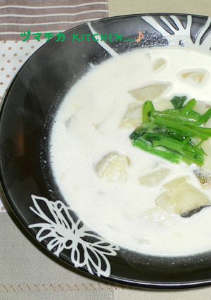 隠し味が効く♪タラの簡単クリームスープ♬-レシピのメイン写真