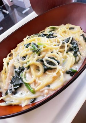 フライパンひとつ　簡単クリームパスタ-レシピのメイン写真
