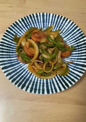 ピーマンと新たまの炒め物-レシピのメイン写真
