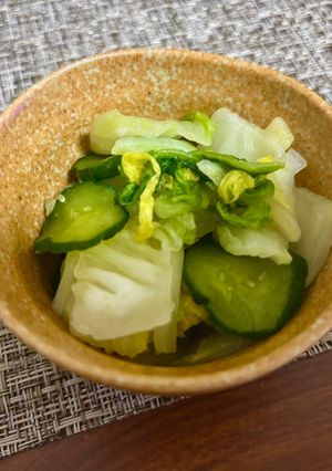 白菜ときゅうりの漬物-レシピのメイン写真