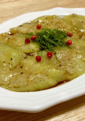 レンジでとろとろ＊茄子のカルパッチョ-レシピのメイン写真