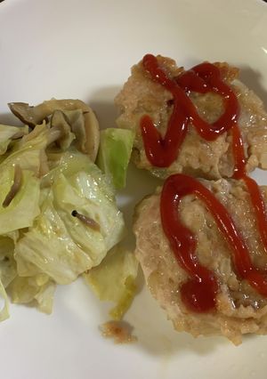 鶏ひき肉のつくね焼き-レシピのメイン写真