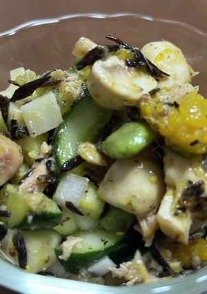 豆といろんな野菜さっぱりサイコロサラダ-レシピのメイン写真
