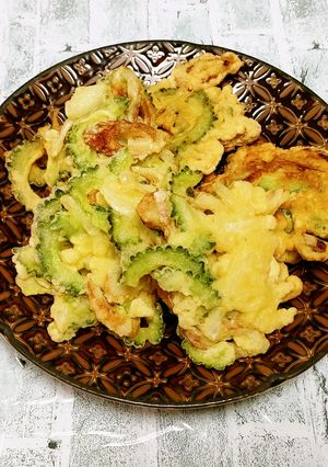 ゴーヤとちくわのかき揚げ-レシピのメイン写真
