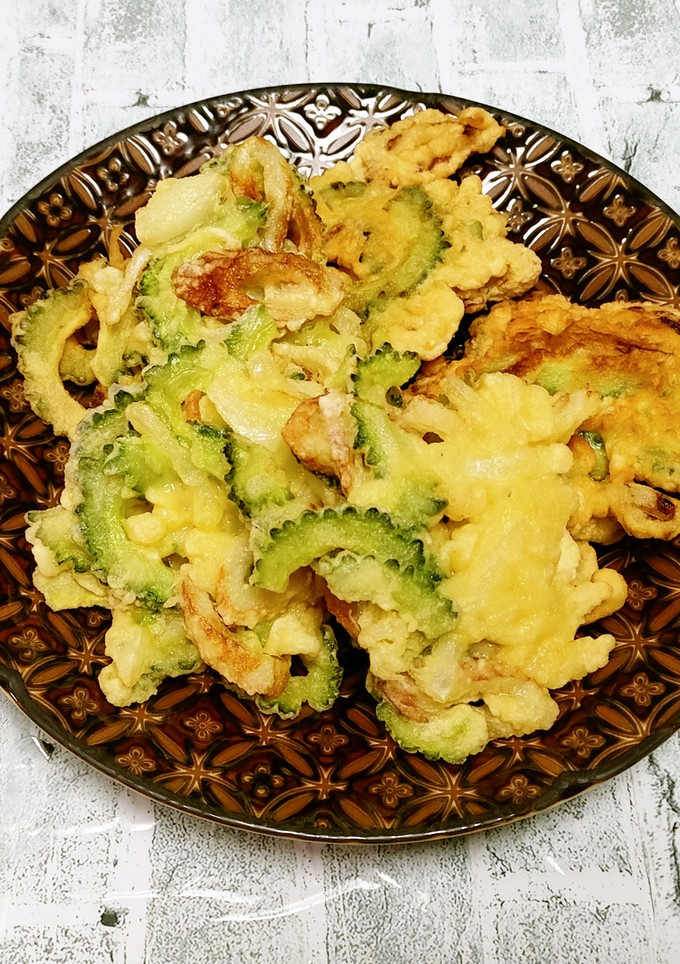 ゴーヤとちくわのかき揚げ-レシピのメイン写真