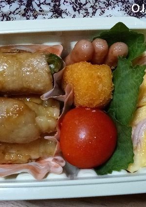 8/12ピーマン肉巻き弁当-レシピのメイン写真