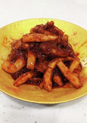 簡単☆イカの韓国風炒め♪オジンオポックン-レシピのメイン写真