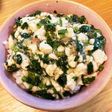 モロヘイヤとみょうがシソ豆腐のとろとろ丼