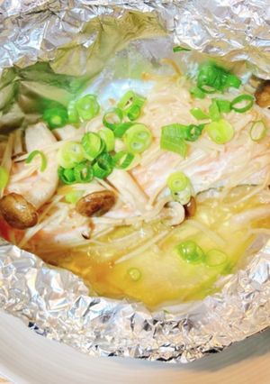 鮭とキノコのホイル焼き-レシピのメイン写真