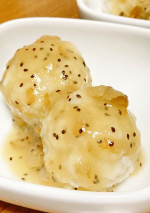 玉葱しんじょのキウイあんかけ-レシピのメイン写真