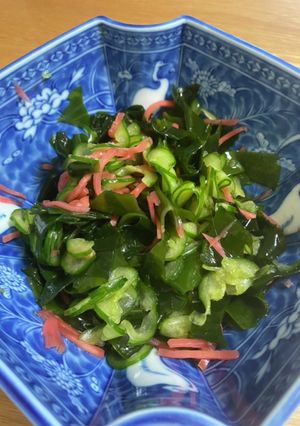 暑い夏に食べたい♪ワカメと胡瓜の酢の物-レシピのメイン写真