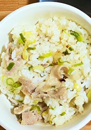 ネギ塩豚の混ぜご飯-レシピのメイン写真
