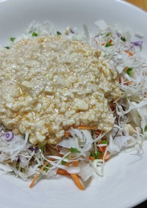 簡単♪豆腐とカット野菜の和えるだけサラダ-レシピのメイン写真