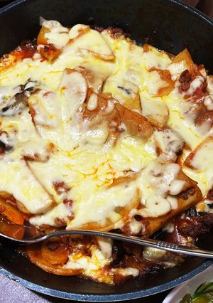 トマト缶でナスとじゃが芋のミートグラタン-レシピのメイン写真