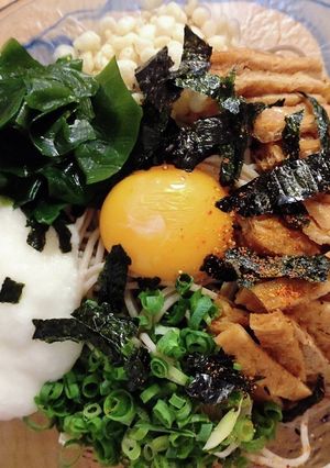 甘いお揚げがひんやり♪冷やしきつね蕎麦☆-レシピのメイン写真