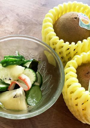 キウイ入り酢の物-レシピのメイン写真