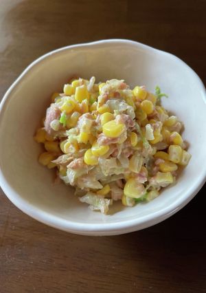 キャベツナコーンの味噌胡麻ドレサラダ-レシピのメイン写真