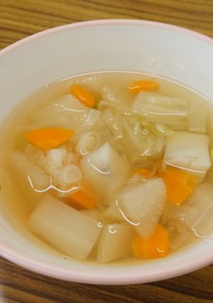 三原たっぷり野菜汁☆給食メニュー-レシピのメイン写真