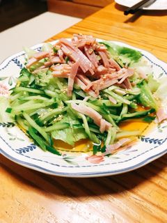 レタスとハムの中華風サラダ-レシピのメイン写真